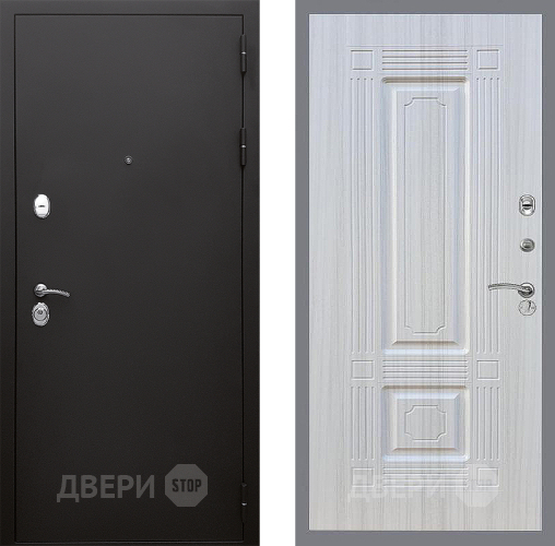 Входная металлическая Дверь Стоп КЛАССИК Шагрень ФЛ-2 Сандал белый в Павловском Посаде