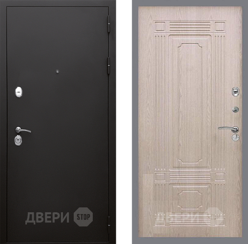 Входная металлическая Дверь Стоп КЛАССИК Шагрень ФЛ-2 Беленый дуб в Павловском Посаде
