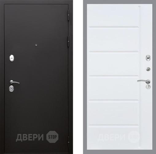 Входная металлическая Дверь Стоп КЛАССИК Шагрень ФЛ-102 Белый ясень в Павловском Посаде