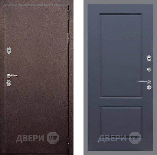 Входная металлическая Дверь Стоп КЛАССИК Медь ФЛ-117 Силк титан в Павловском Посаде