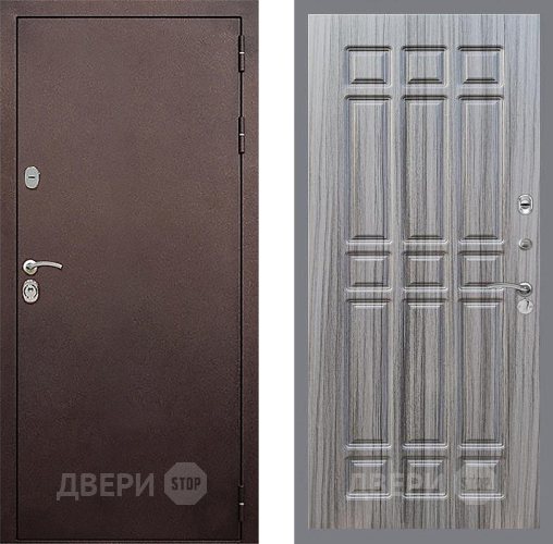 Входная металлическая Дверь Стоп КЛАССИК Медь ФЛ-33 Сандал грей в Павловском Посаде
