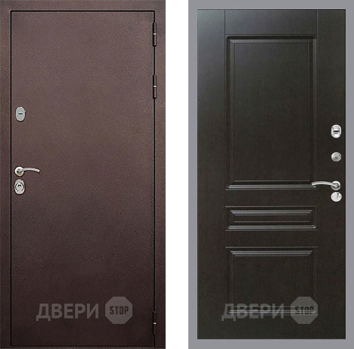 Входная металлическая Дверь Стоп КЛАССИК Медь ФЛ-243 Венге в Павловском Посаде