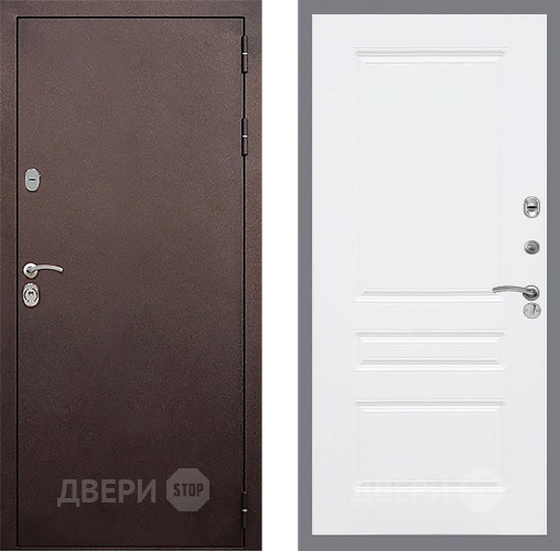 Дверь Стоп КЛАССИК Медь ФЛ-243 Силк Сноу в Павловском Посаде