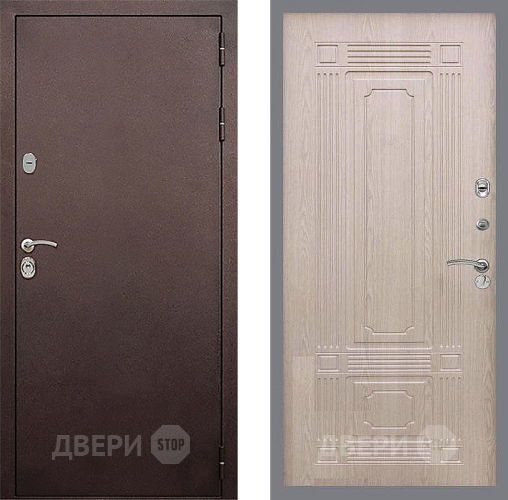 Дверь Стоп КЛАССИК Медь ФЛ-2 Беленый дуб в Павловском Посаде