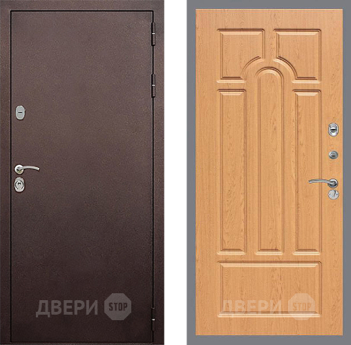 Дверь Стоп КЛАССИК Медь ФЛ-58 Дуб в Павловском Посаде
