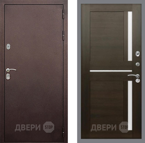Входная металлическая Дверь Стоп КЛАССИК Медь СБ-18 Венге в Павловском Посаде