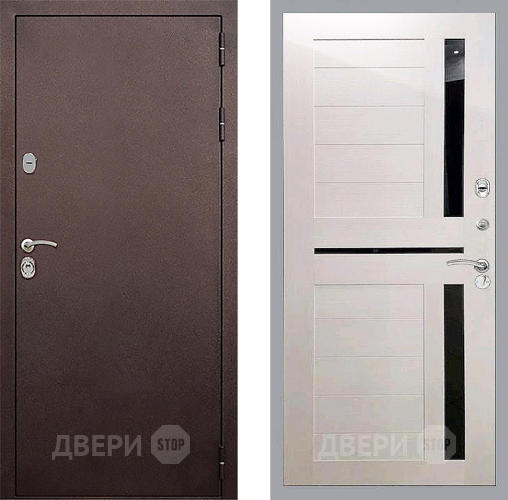 Входная металлическая Дверь Стоп КЛАССИК Медь СБ-18 Лиственница беж в Павловском Посаде