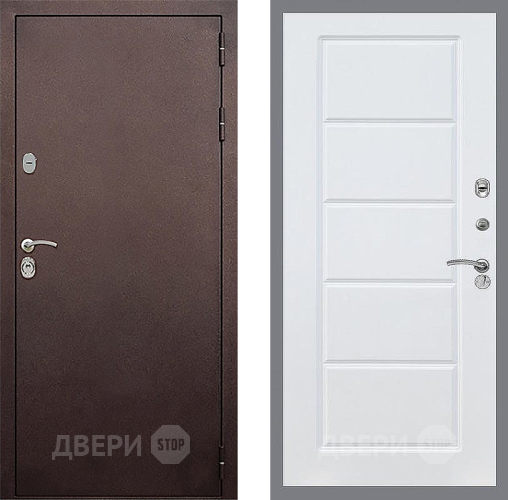 Входная металлическая Дверь Стоп КЛАССИК Медь ФЛ-39 Силк Сноу в Павловском Посаде