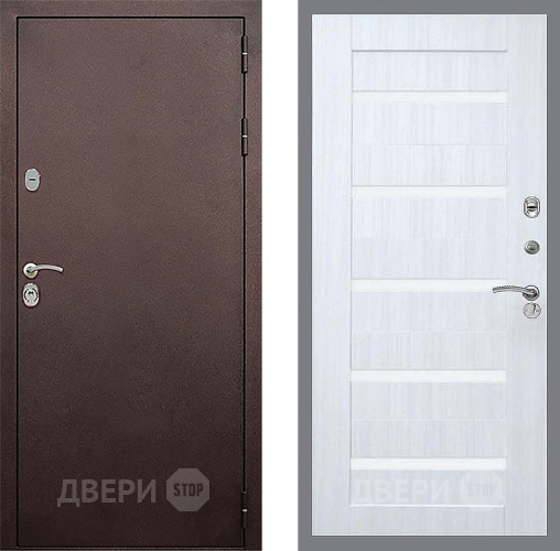 Входная металлическая Дверь Стоп КЛАССИК Медь СБ-14 Сандал белый в Павловском Посаде