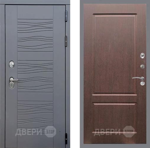 Входная металлическая Дверь Стоп СКАНДИ ФЛ-117 Орех премиум в Павловском Посаде