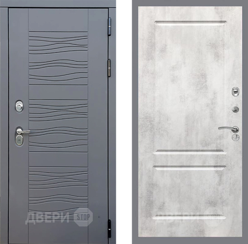 Входная металлическая Дверь Стоп СКАНДИ ФЛ-117 Бетон светлый в Павловском Посаде