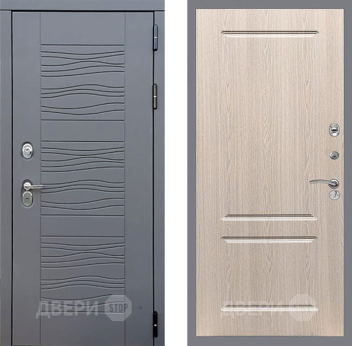 Входная металлическая Дверь Стоп СКАНДИ ФЛ-117 Беленый дуб в Павловском Посаде