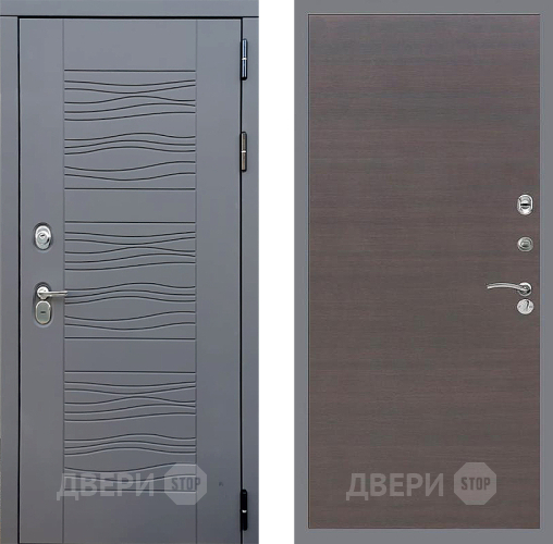 Входная металлическая Дверь Стоп СКАНДИ Гладкая венге поперечный в Павловском Посаде