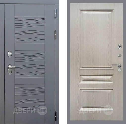 Входная металлическая Дверь Стоп СКАНДИ ФЛ-243 Беленый дуб в Павловском Посаде