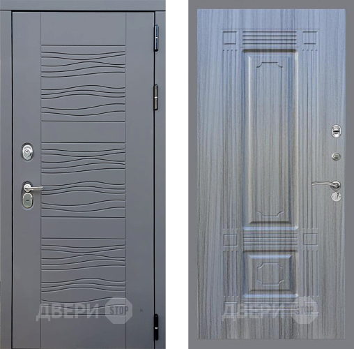 Входная металлическая Дверь Стоп СКАНДИ ФЛ-2 Сандал грей в Павловском Посаде