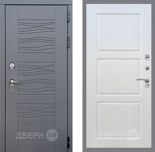 Входная металлическая Дверь Стоп СКАНДИ ФЛ-3 Лиственница беж в Павловском Посаде
