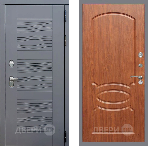 Входная металлическая Дверь Стоп СКАНДИ ФЛ-128 Береза мореная в Павловском Посаде