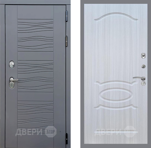 Входная металлическая Дверь Стоп СКАНДИ ФЛ-128 Сандал белый в Павловском Посаде
