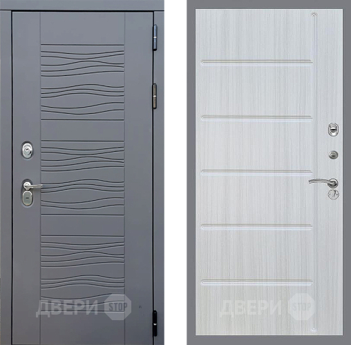 Входная металлическая Дверь Стоп СКАНДИ ФЛ-102 Сандал белый в Павловском Посаде