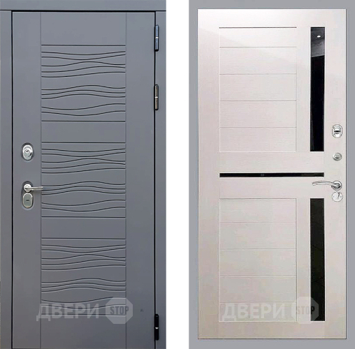 Входная металлическая Дверь Стоп СКАНДИ СБ-18 Лиственница беж в Павловском Посаде