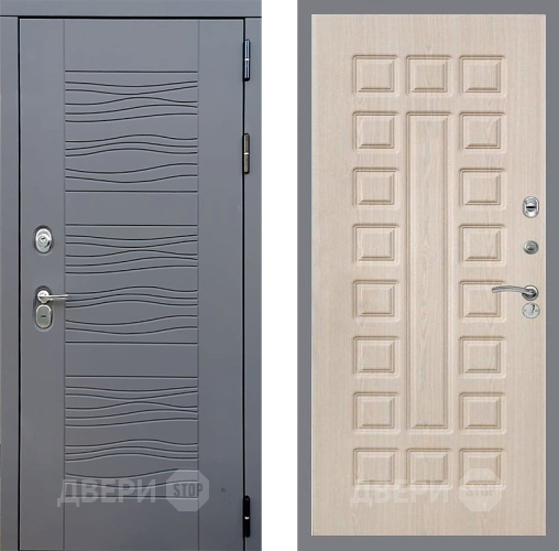 Входная металлическая Дверь Стоп СКАНДИ ФЛ-183 Беленый дуб в Павловском Посаде