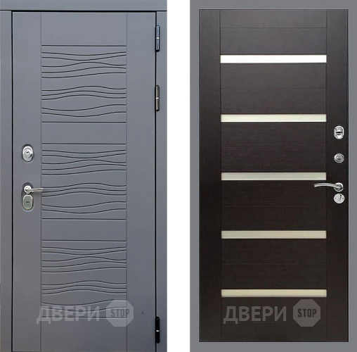 Входная металлическая Дверь Стоп СКАНДИ СБ-14 венге поперечный в Павловском Посаде
