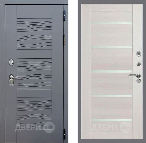Входная металлическая Дверь Стоп СКАНДИ СБ-14 Лиственница беж в Павловском Посаде