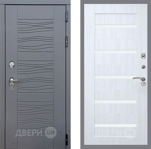 Входная металлическая Дверь Стоп СКАНДИ СБ-14 Сандал белый в Павловском Посаде