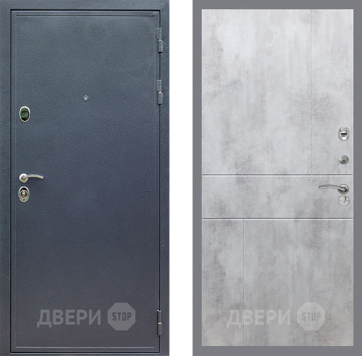 Входная металлическая Дверь Стоп СИЛЬВЕР ФЛ-290 Бетон светлый в Павловском Посаде