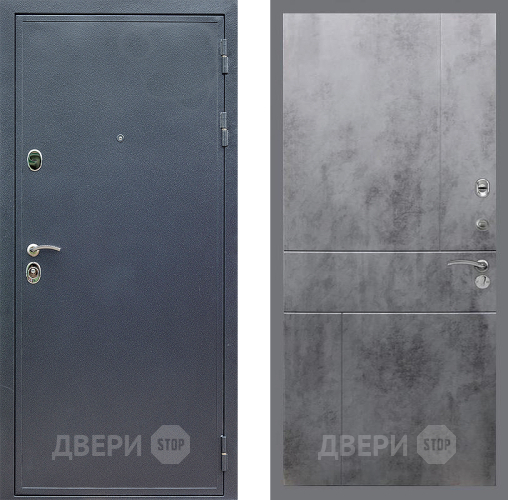 Дверь Стоп СИЛЬВЕР ФЛ-290 Бетон темный в Павловском Посаде