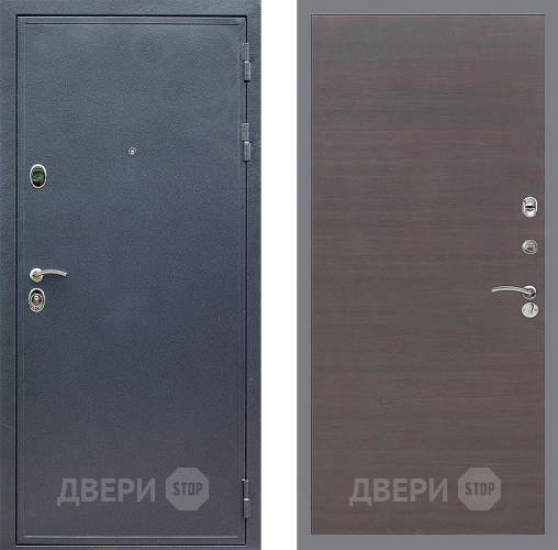 Входная металлическая Дверь Стоп СИЛЬВЕР Гладкая венге поперечный в Павловском Посаде