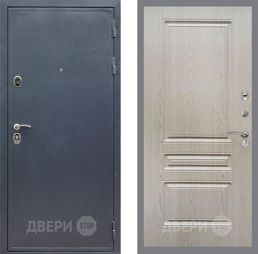 Входная металлическая Дверь Стоп СИЛЬВЕР ФЛ-243 Беленый дуб в Павловском Посаде