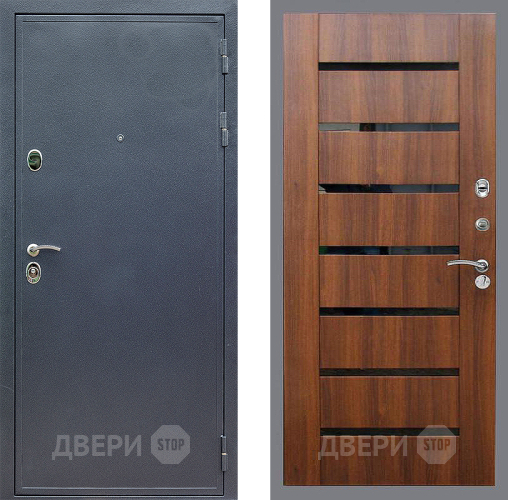 Входная металлическая Дверь Стоп СИЛЬВЕР СБ-14 Орех бренди в Павловском Посаде