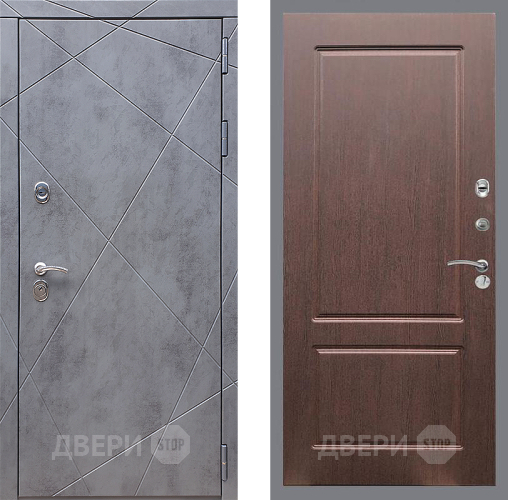 Дверь Стоп Лучи ФЛ-117 Орех премиум в Павловском Посаде