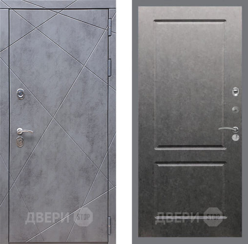 Дверь Стоп Лучи ФЛ-117 Штукатурка графит в Павловском Посаде