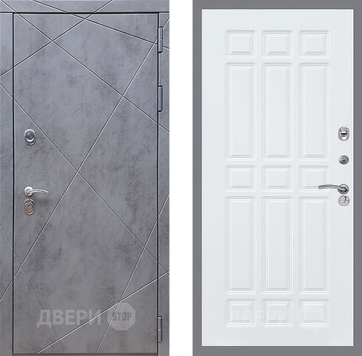 Входная металлическая Дверь Стоп Лучи ФЛ-33 Силк Сноу в Павловском Посаде