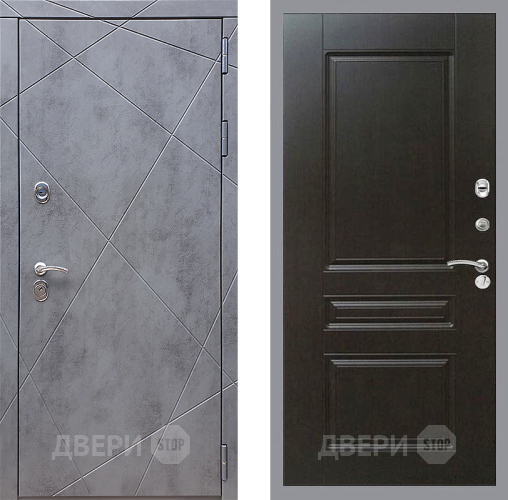 Входная металлическая Дверь Стоп Лучи ФЛ-243 Венге в Павловском Посаде