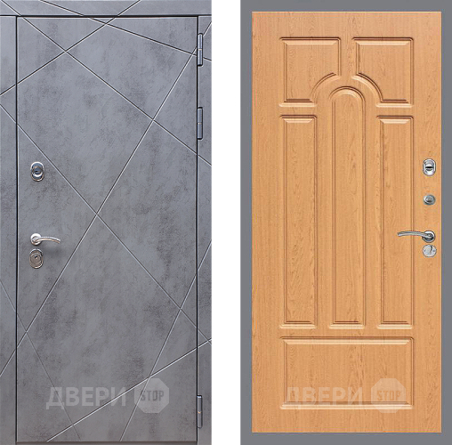 Входная металлическая Дверь Стоп Лучи ФЛ-58 Дуб в Павловском Посаде