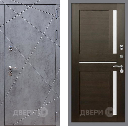 Входная металлическая Дверь Стоп Лучи СБ-18 Венге в Павловском Посаде