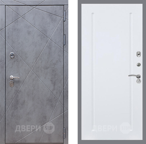 Входная металлическая Дверь Стоп Лучи ФЛ-68 Силк Сноу в Павловском Посаде