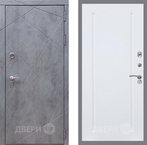 Входная металлическая Дверь Стоп Лучи ФЛ-68 Силк Сноу в Павловском Посаде