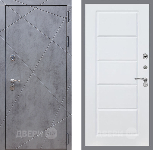 Входная металлическая Дверь Стоп Лучи ФЛ-39 Силк Сноу в Павловском Посаде