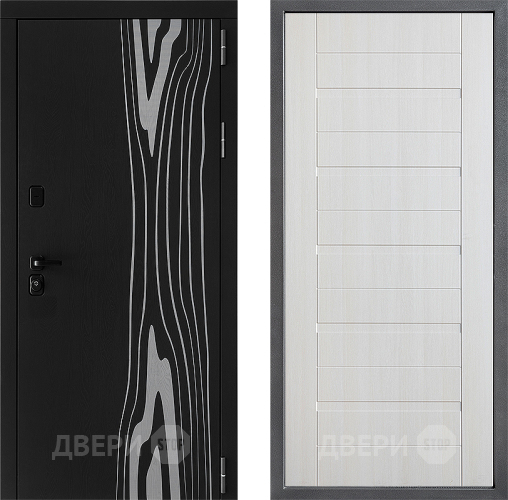 Входная металлическая Дверь Дверной континент ДК-12 ФЛ-70 Лиственница белая в Павловском Посаде