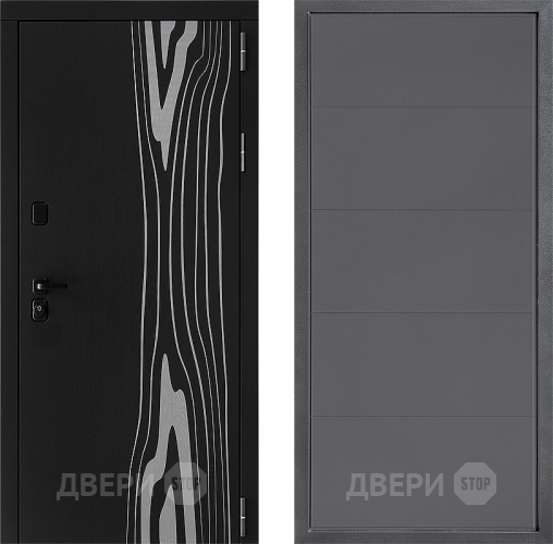 Входная металлическая Дверь Дверной континент ДК-12 ФЛ-649 Графит софт в Павловском Посаде