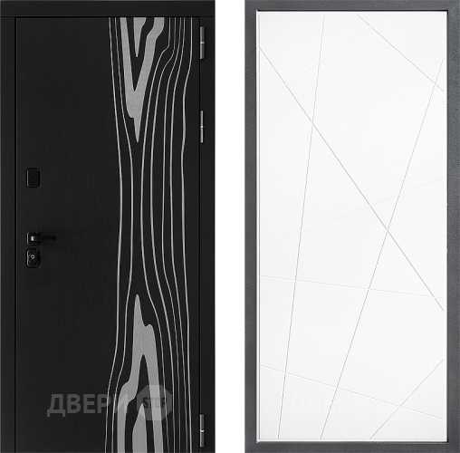 Входная металлическая Дверь Дверной континент ДК-12 ФЛ-655 Белый софт в Павловском Посаде