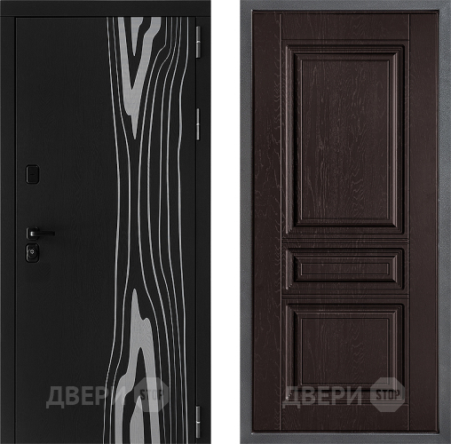 Входная металлическая Дверь Дверной континент ДК-12 ФЛ-243 Дуб шоколадный в Павловском Посаде