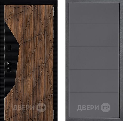 Входная металлическая Дверь Дверной континент ДК-11 ФЛ-649 Графит софт в Павловском Посаде