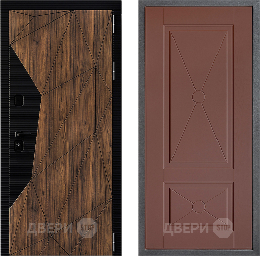 Дверь Дверной континент ДК-11 ФЛ-617 Ясень шоколадный в Павловском Посаде