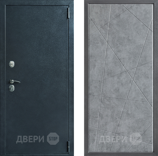 Входная металлическая Дверь Дверной континент ДК-70 Дизайн ФЛ-655 Бетон серый в Павловском Посаде