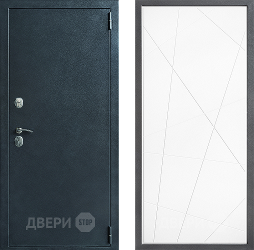 Входная металлическая Дверь Дверной континент ДК-70 Дизайн ФЛ-655 Белый софт в Павловском Посаде